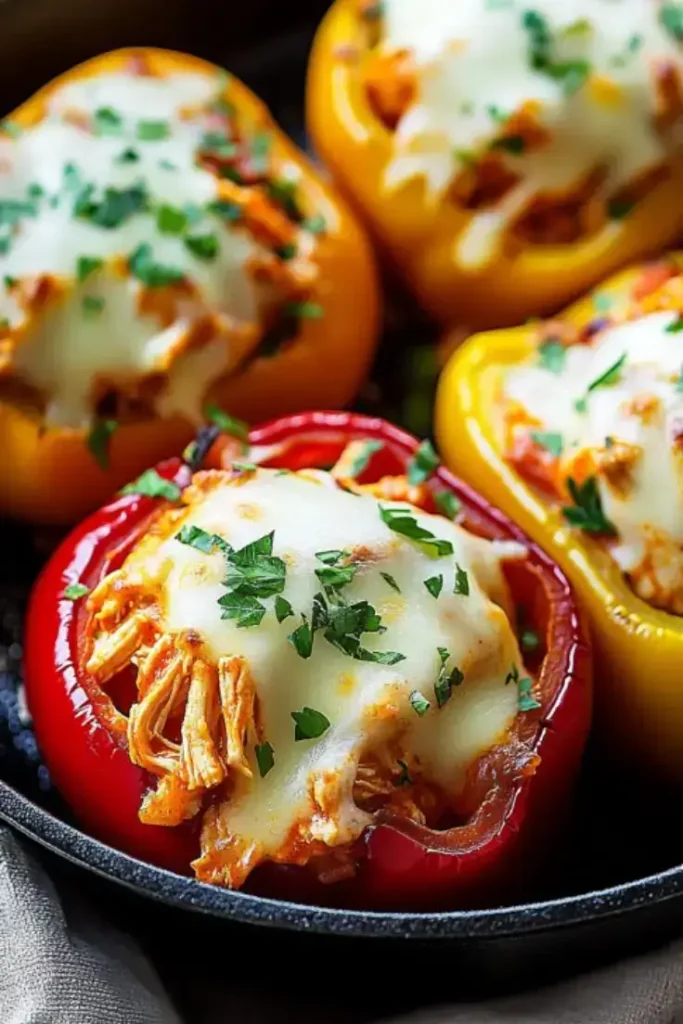Buffalo Chicken Stuffed Peppers