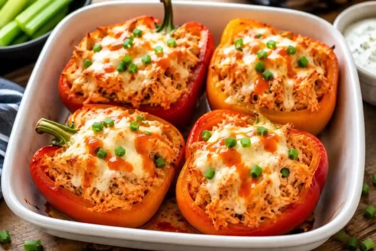 Buffalo Chicken Stuffed Peppers