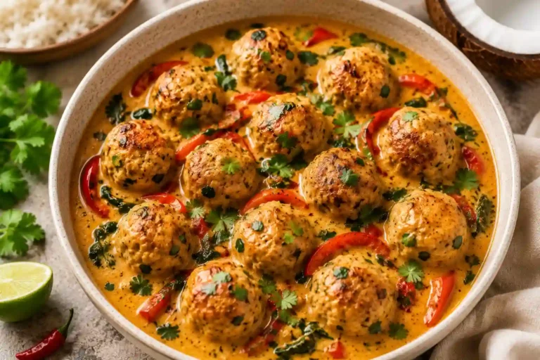 Coconut Curry Chicken Meatballs