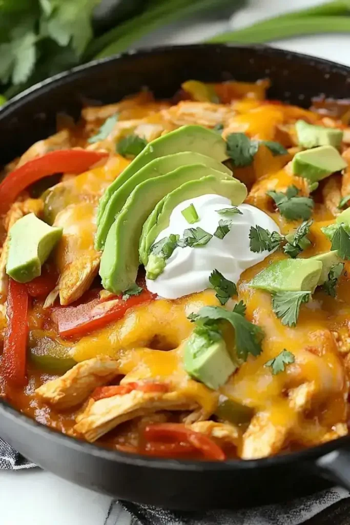 Easy and Delicious Chicken Fajita Casserole