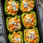 Quick and Easy Buffalo Chicken Stuffed Peppers