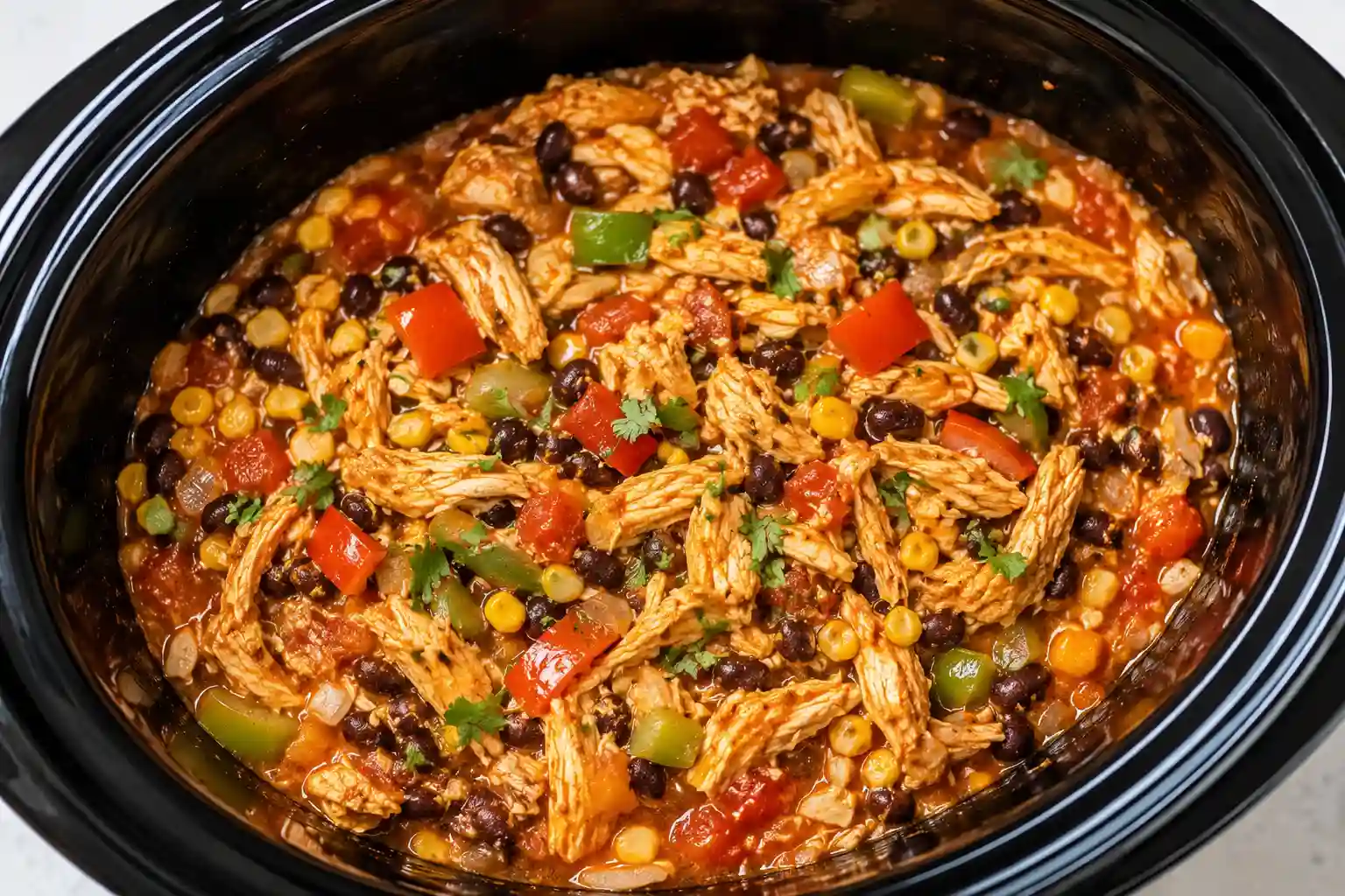 Easy Slow Cooker Fiesta Chicken Recipe