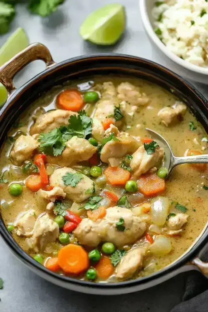 Thai-Green-Curry-with-Ginger-Chicken-Vegetables