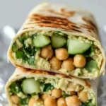 buffalo-chickpea-salad-wraps