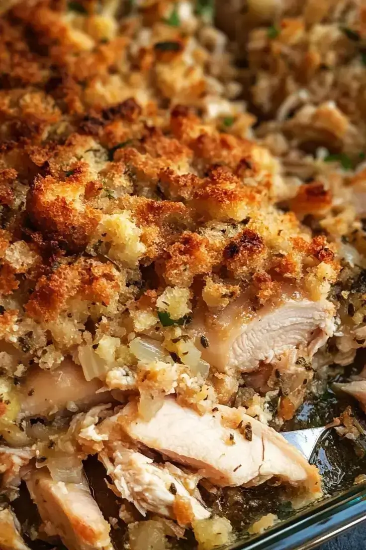 chicken-and-stuffing-casserole