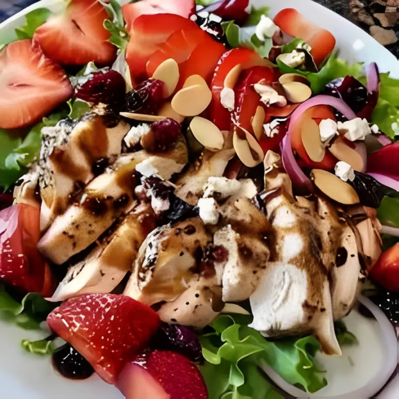 Balsamic Strawberry Chicken Salad