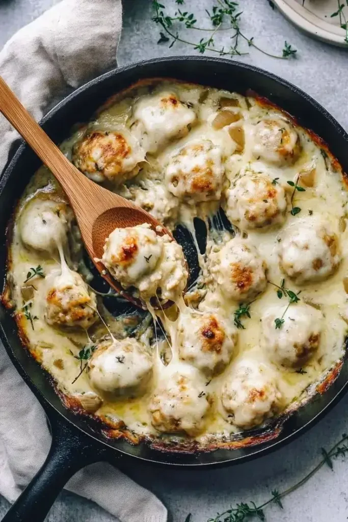 french-onion-chicken-meatballs