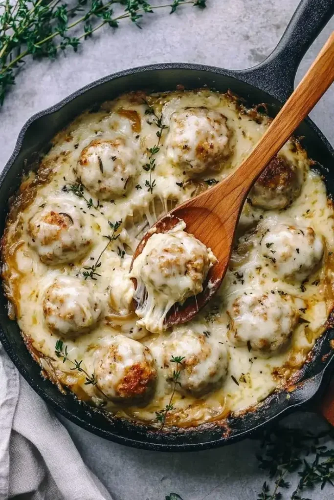 french-onion-chicken-meatballs