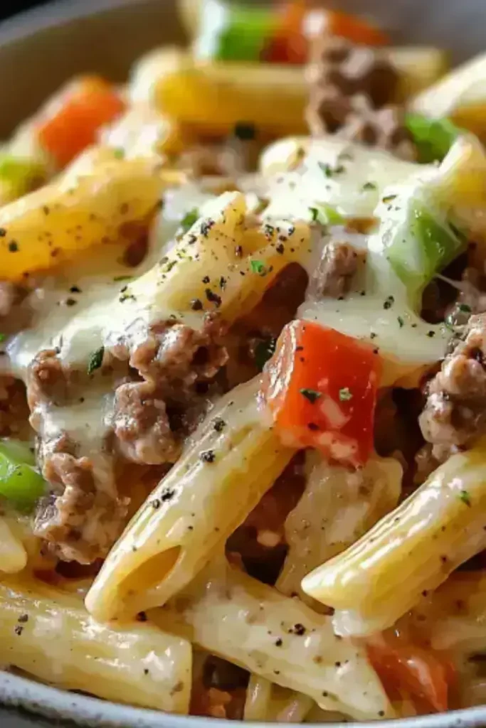philly-cheesesteak-pasta
