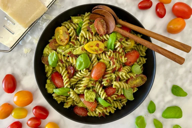 Chicken pesto pasta salad