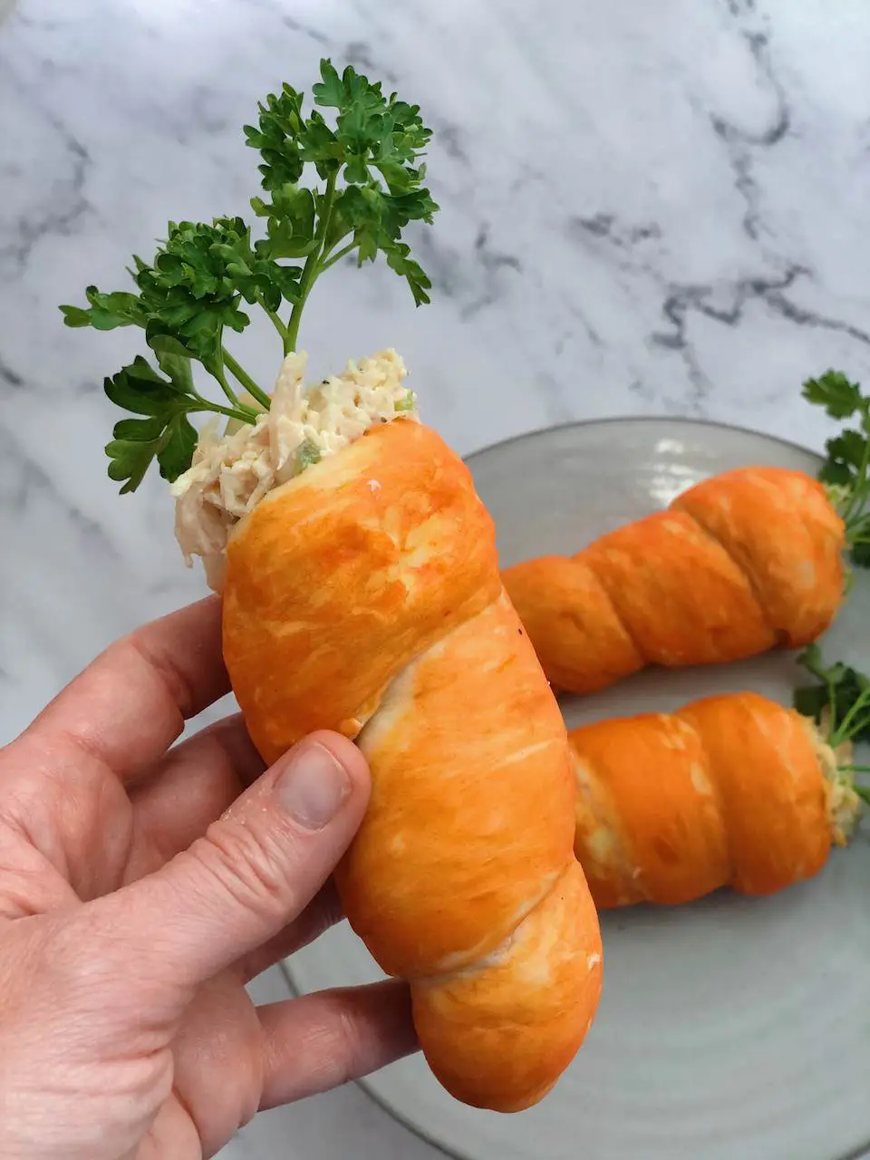 crescent roll carrots
