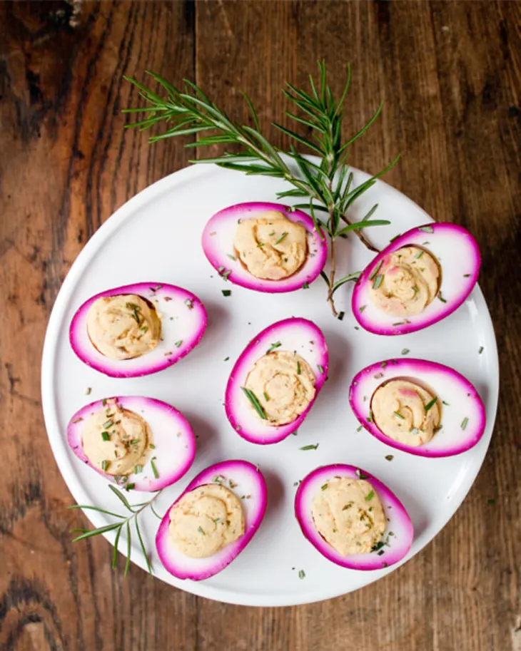 Colored Deviled Eggs