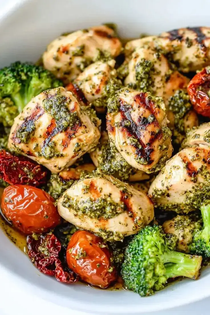 Pesto-Chicken-and-Veggie-Skillet