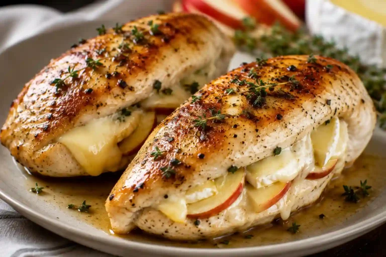 Apple and Brie Stuffed Chicken Breast