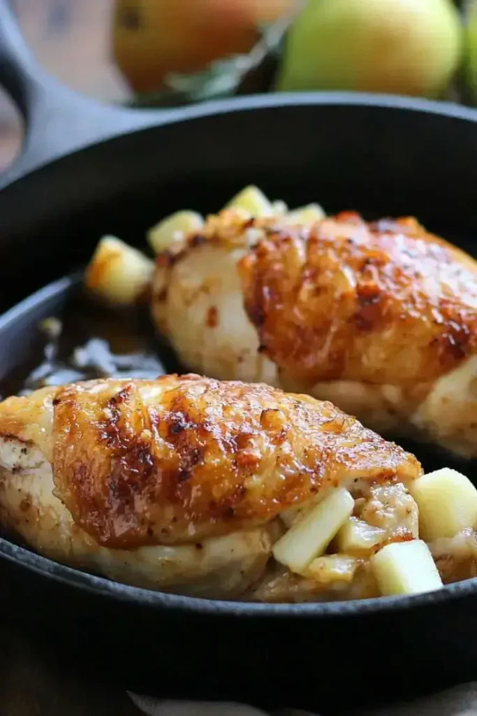 Apple-and-Brie-Stuffed-Chicken-with-Maple-Dijon-Glaze