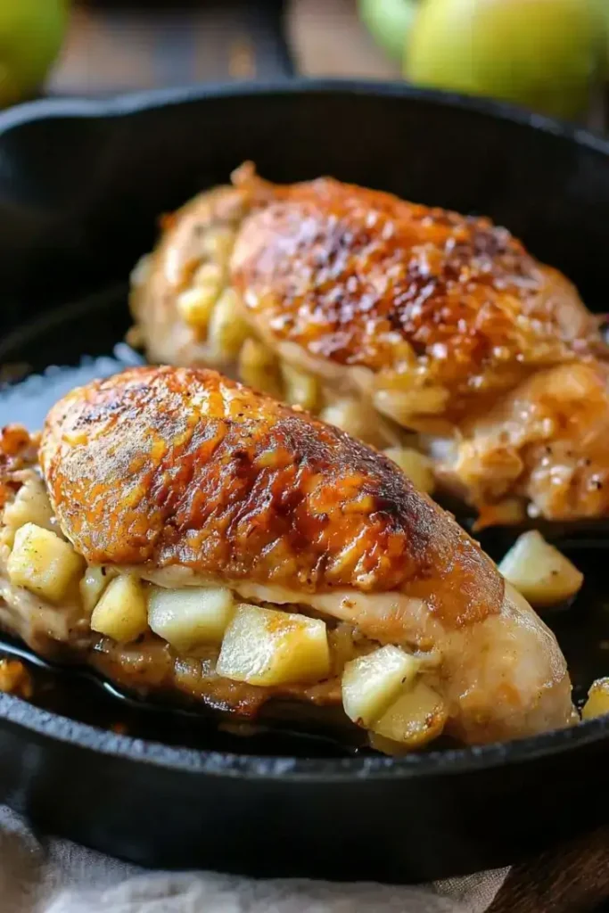 Apple-and-Brie-Stuffed-Chicken-with-Maple-Dijon-Glaze
