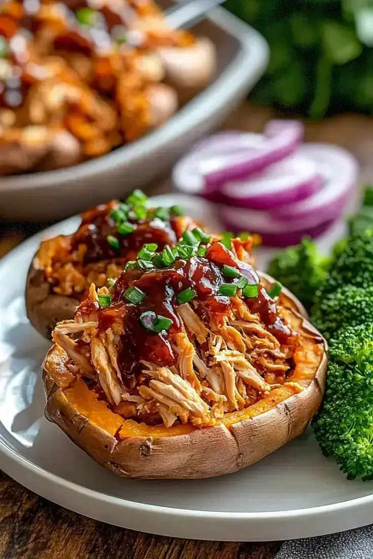 BBQ-Chicken-Stuffed-Sweet-Potatoes