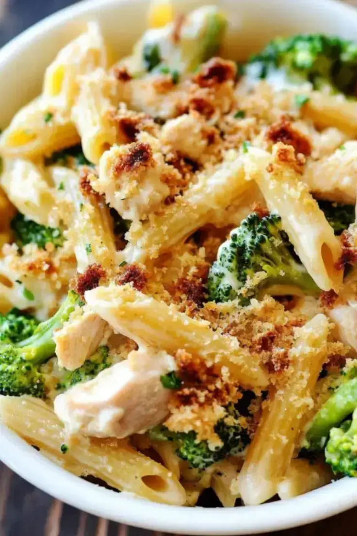 Baked-Penne-with-Chicken-Broccoli-Smoked-Mozzarella