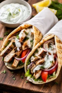 Greek Chicken Gyros with Tzatziki Recipe