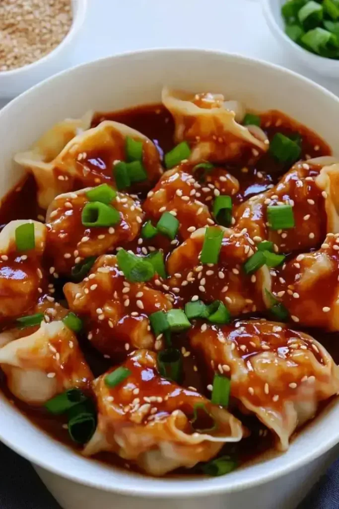 Chicken-Wontons-in-Spicy-Chili-Sauce