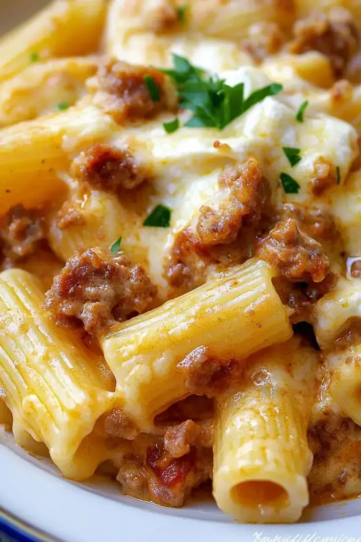 Creamy-Rigatoni-with-Boursin-Cheese