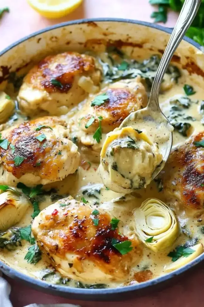 Creamy-Spinach-Artichoke-Chicken