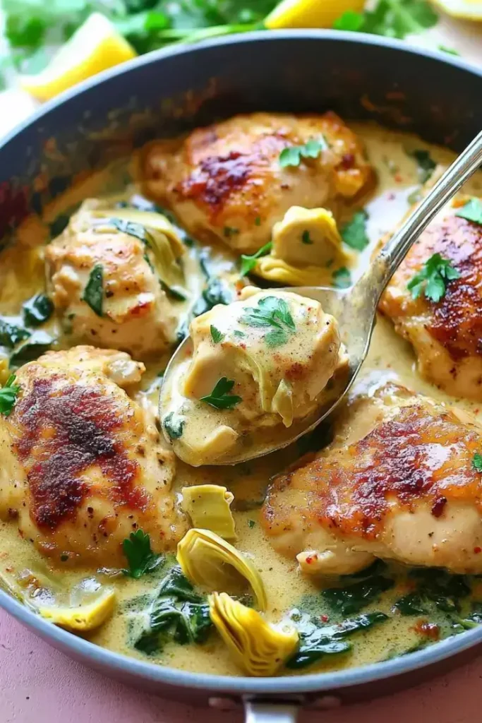 Creamy-Spinach-Artichoke-Chicken