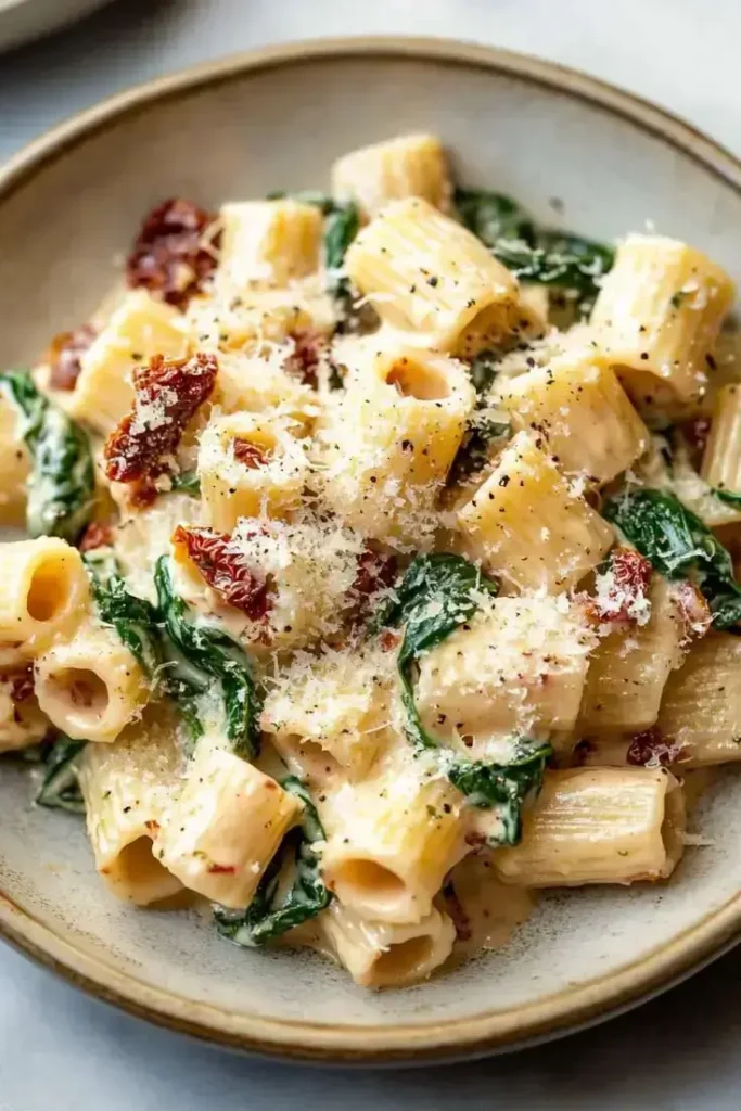 Creamy-Sun-Dried-Tomato-Spinach-Pasta-Recipe (2)