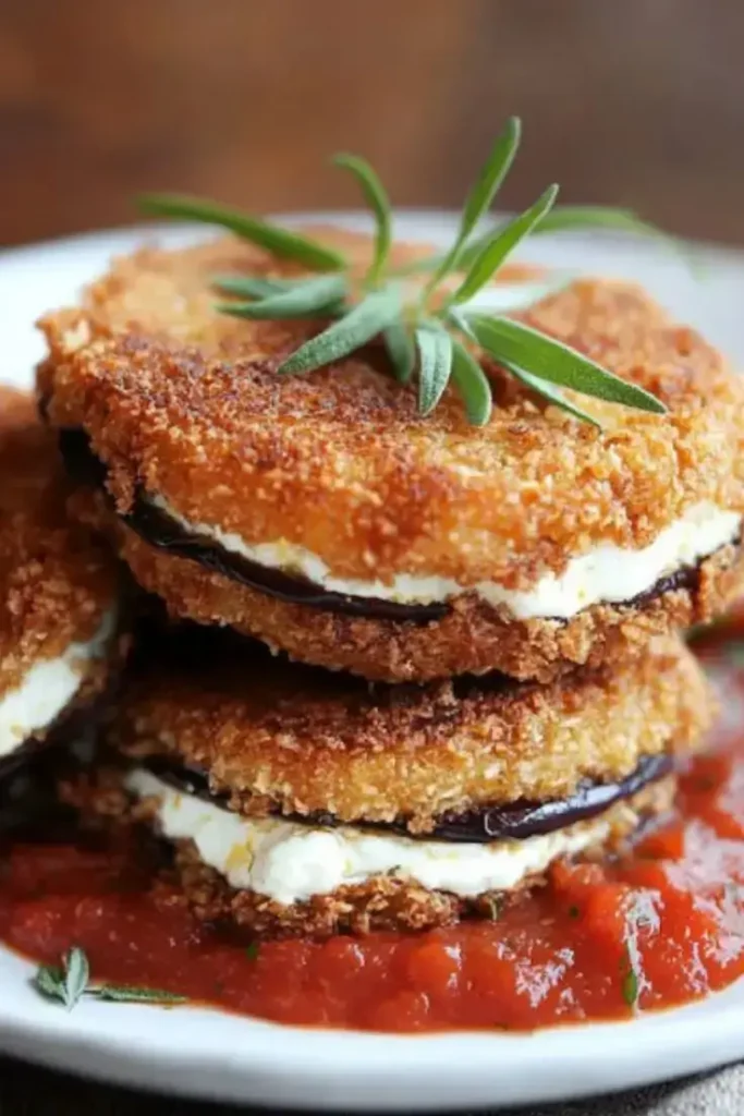 Eggplant-and-Goat-Cheese-Sandwiches-with-Tomato-Tarragon-Sauce (2)