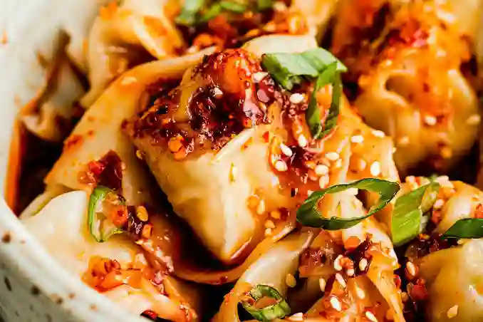 Homemade Chicken Wontons