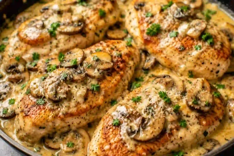 Parmesan Garlic Mushroom Chicken