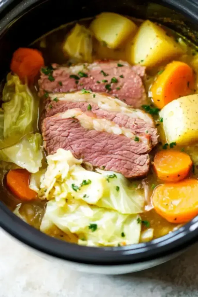 Slow-Cooker-Corned-Beef-and-Cabbage 