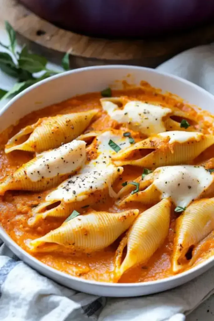Spicy-Pumpkin-and-Pesto-Cheese-Stuffed-Shells