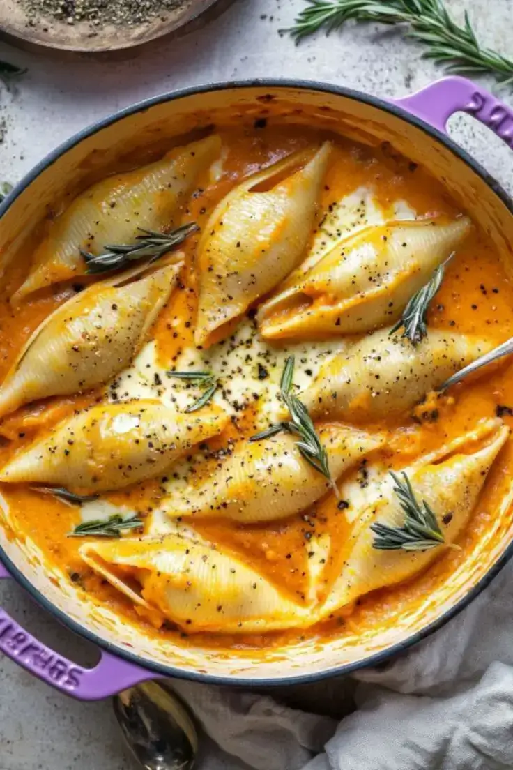 Spicy-Pumpkin-and-Pesto-Cheese-Stuffed-Shells