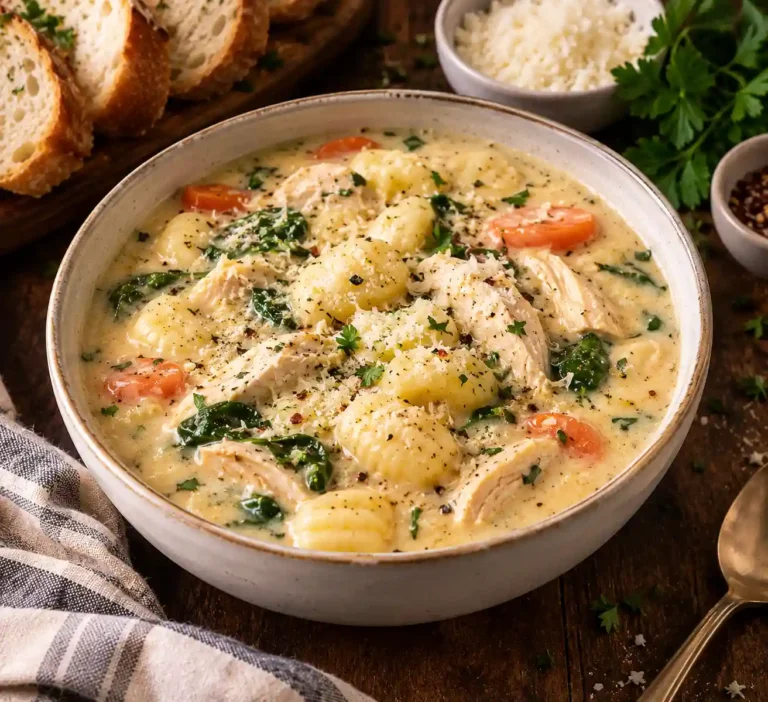 Creamy Chicken and Gnocchi Soup