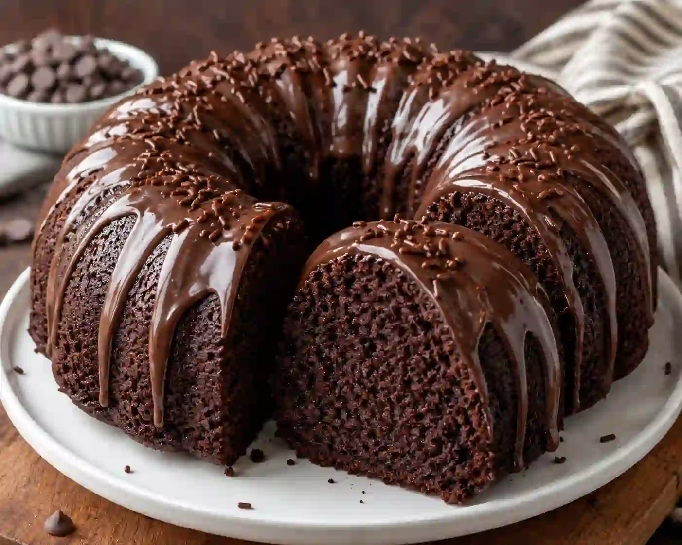 Chocolate Bundt Cake with Cake Mix