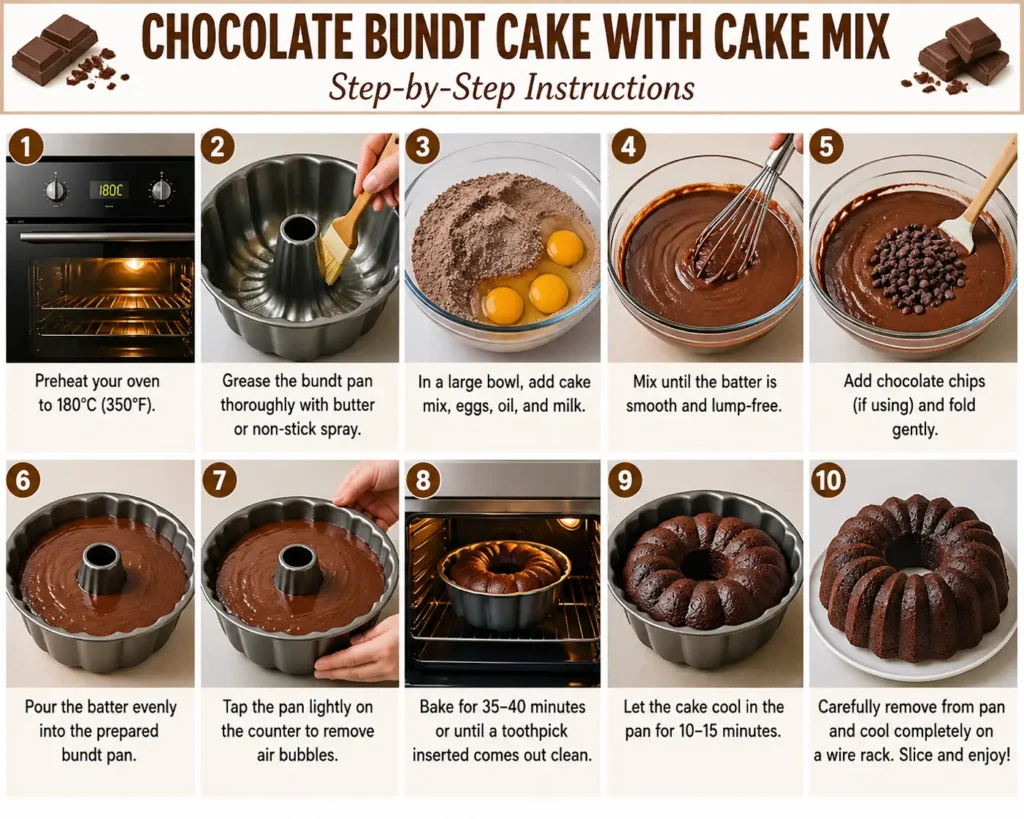 Chocolate Bundt Cake with Cake Mix