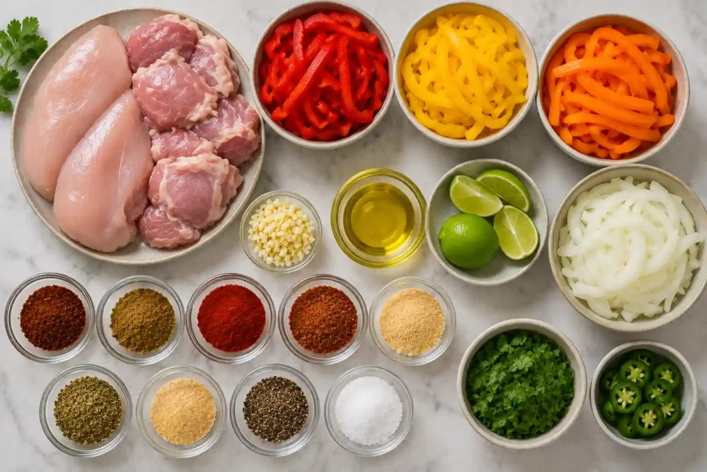 Ingredeint fo Chicken fajita
