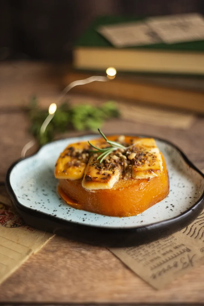 Baked sweet potato halves