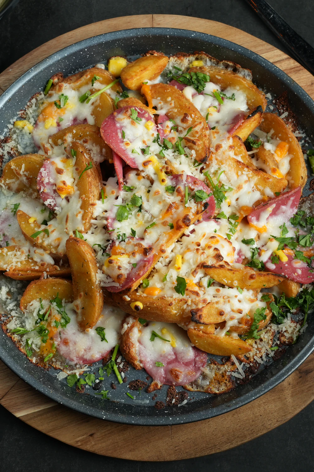 Garlic Parmesan Spinach Spaghetti Squash