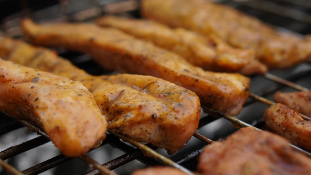Chicken strips ready to cook