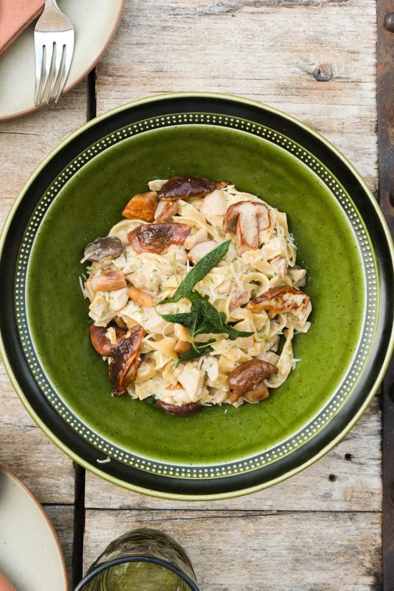 Creamy spinach Parmesan orzo in a bowl