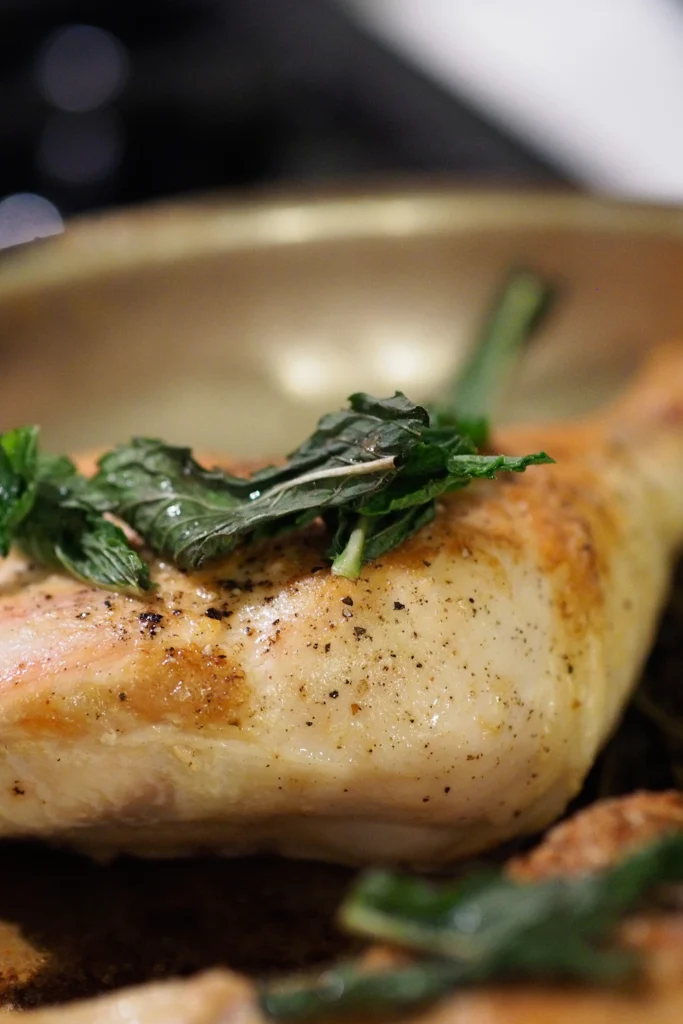 Easy garlic chicken roasted with herbs