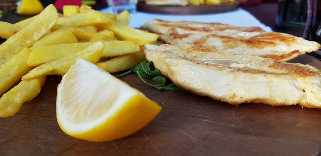 Fresh lemons for salmoriglio sauce