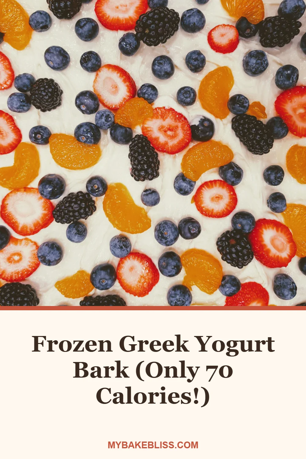 Easy frozen Greek yogurt bark with berries, dark chocolate, and pistachios! Only 70 calories and 4g protein per piece. A healthy high protein dessert or snack with 10 minutes of prep and no oven.