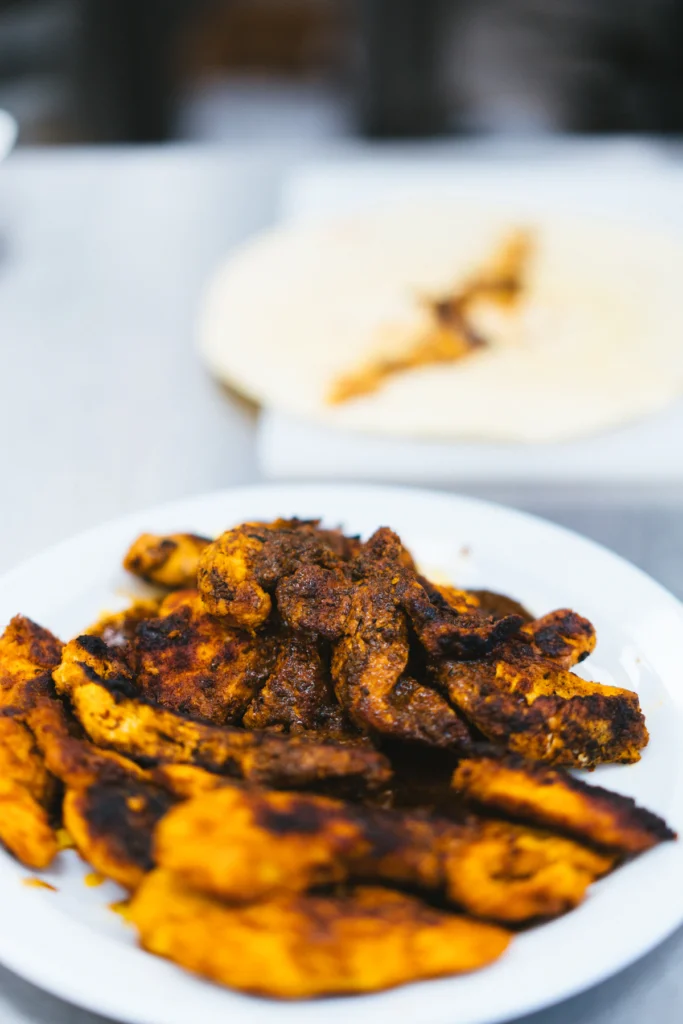 Golden cooked chicken tenders