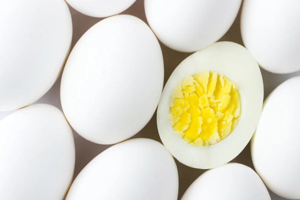 Hard-boiled eggs for classic egg salad