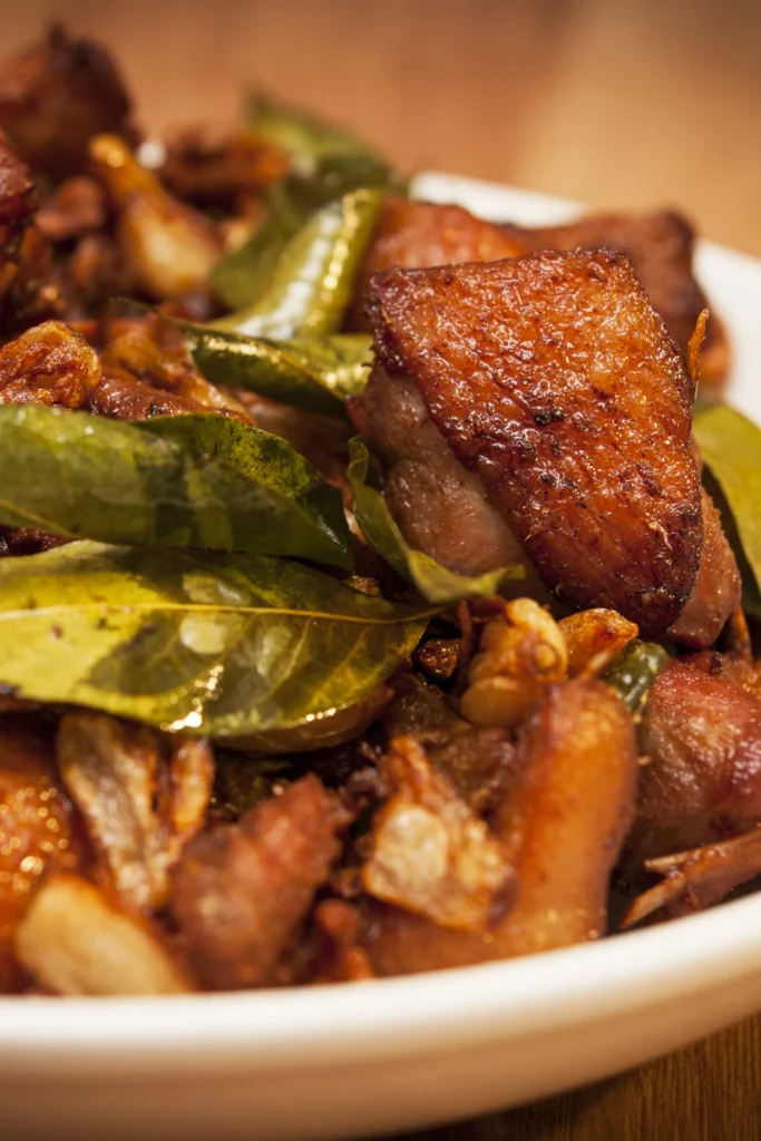 Moo shu chicken stir fry with vegetables
