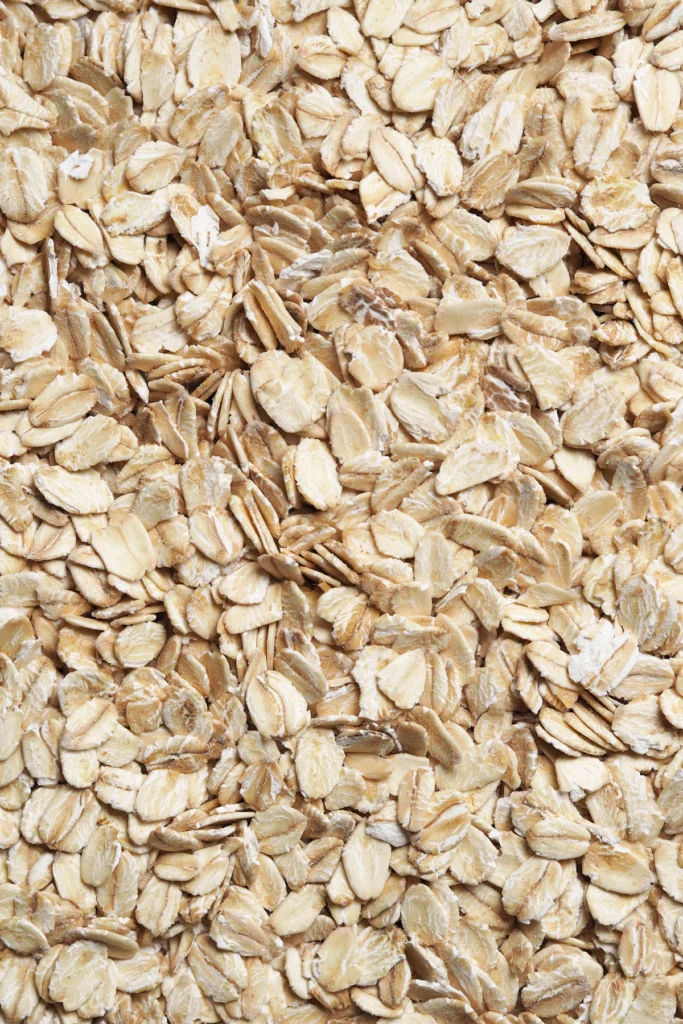 Close up of old-fashioned rolled oats