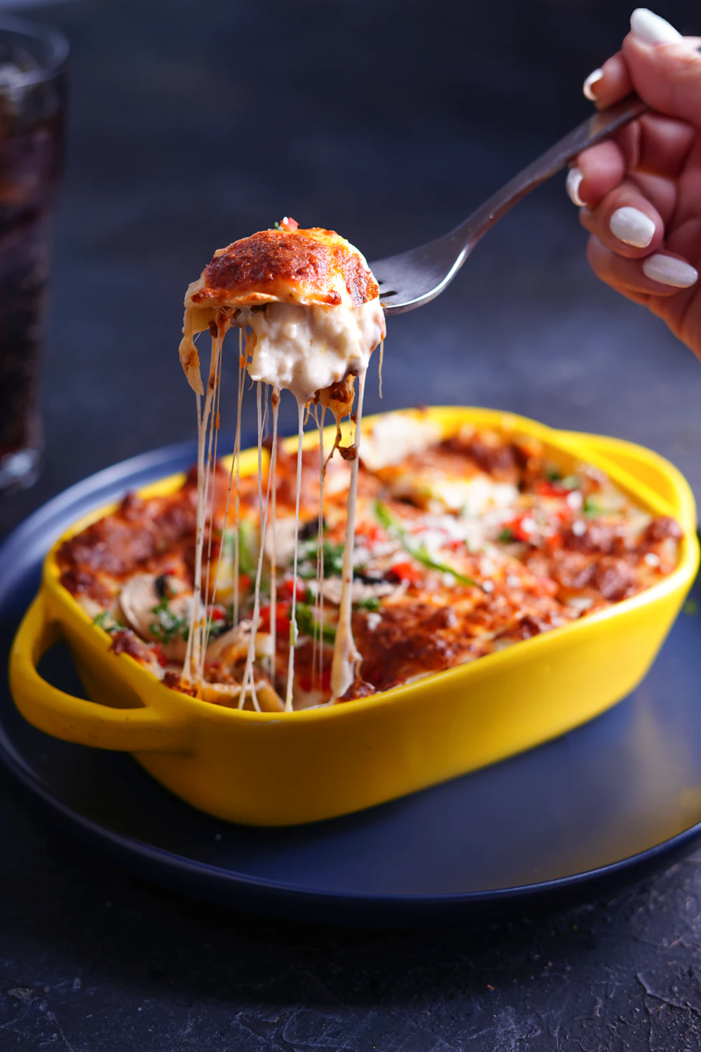 Cheesy baked pumpkin pesto stuffed shells